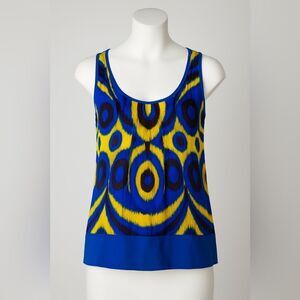 Tory Burch Sleeveless Print Tank Top – Bold & Chic!